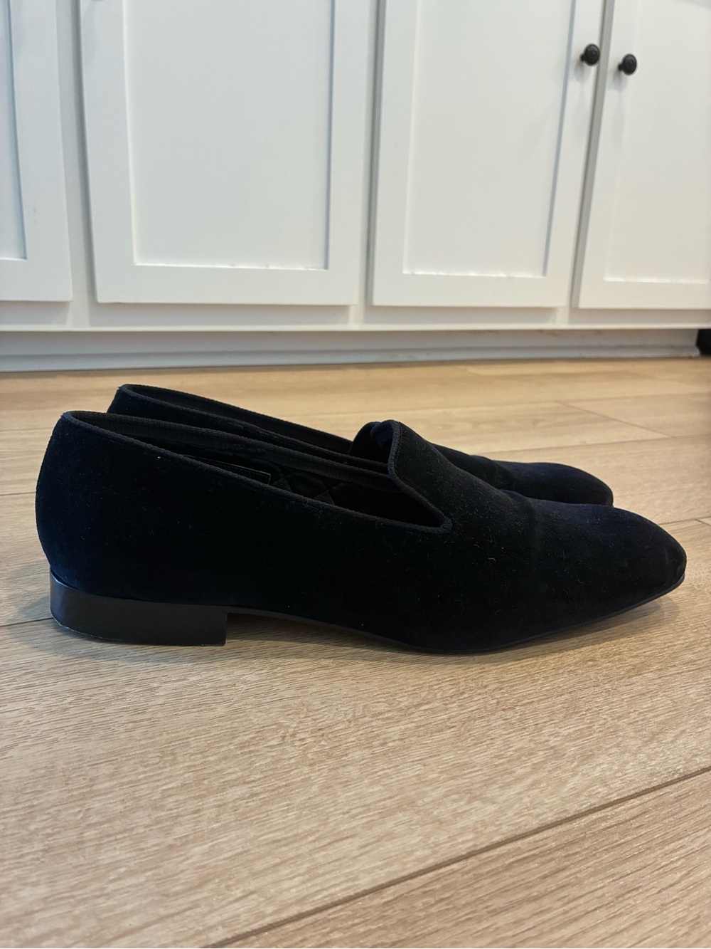 Peal & Co x Brooks Brothers Men’s Black Velvet Loafer Made in England Size 12